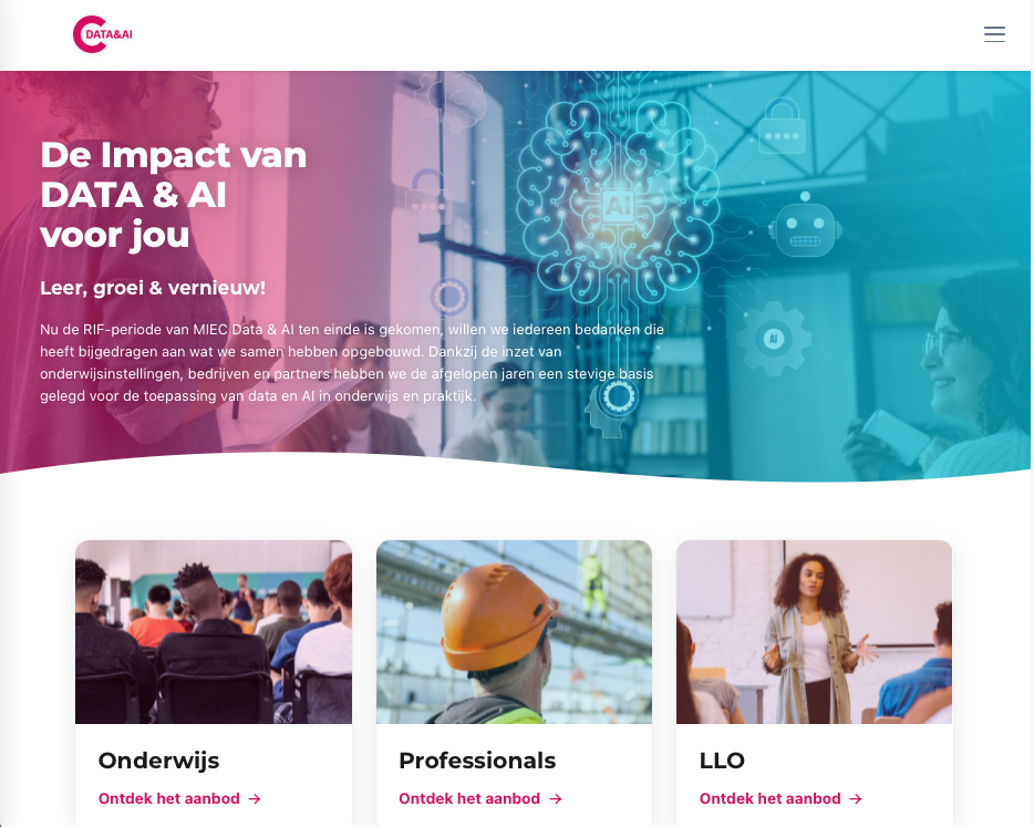 MIEC Data website
